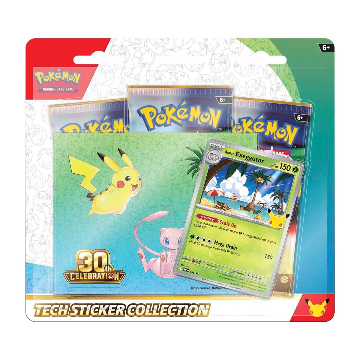 Pokémon TCG 30th Celebration Tech Sticker Collection
