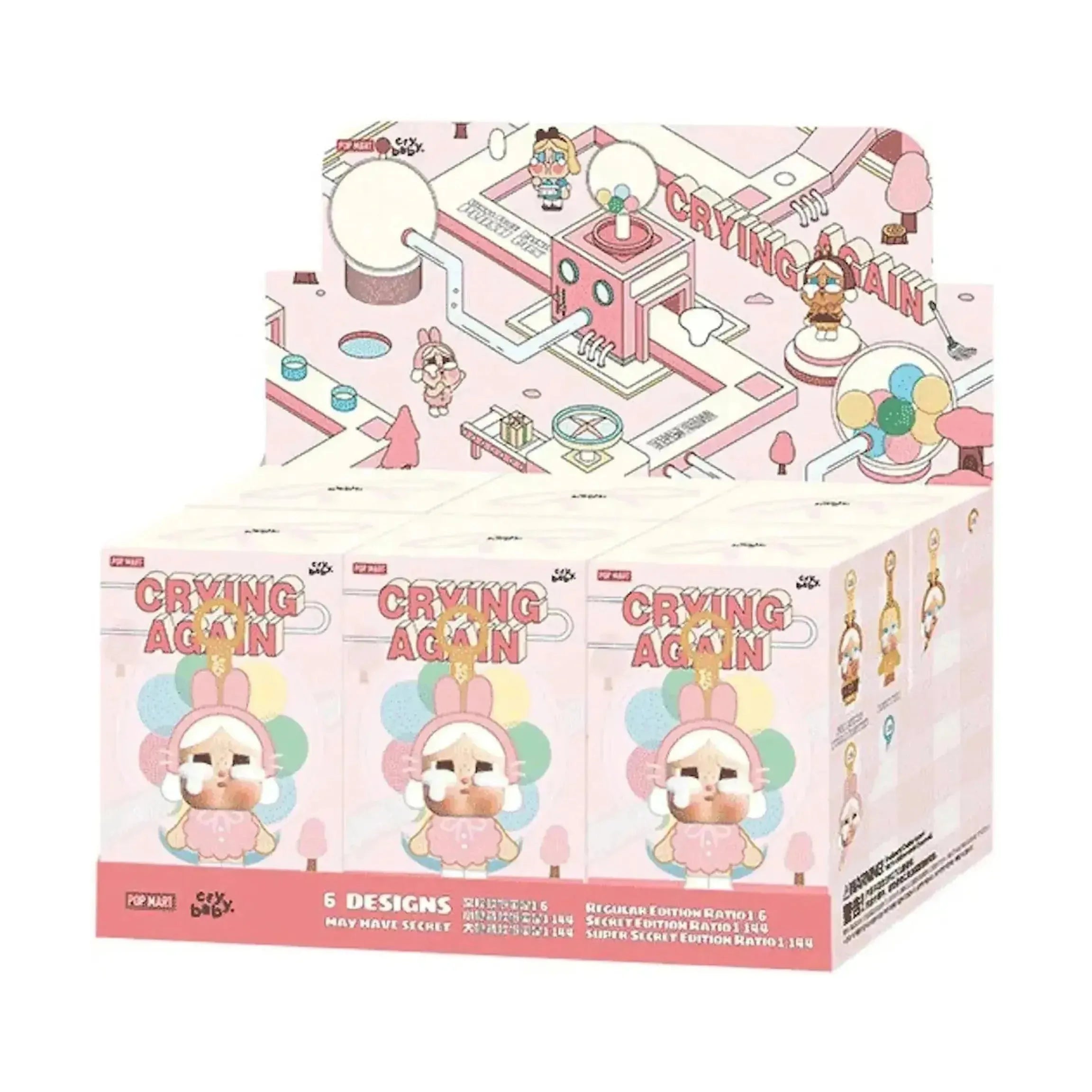 Pop Mart CryBaby Crying Again Series Vinyl Face Plush Sealed Case (Blind Box)