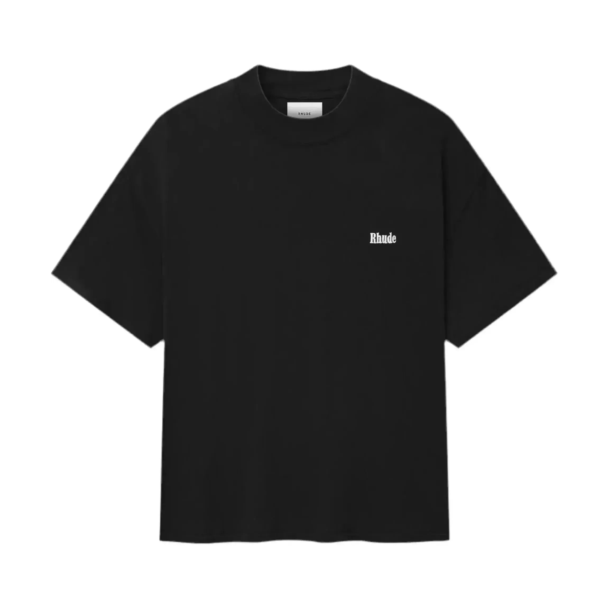 Rhude Classique Mock Neck Tee Black