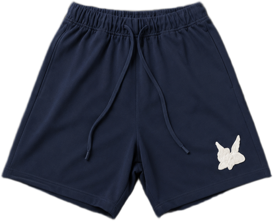 Saint French Terry Black/White Shorts