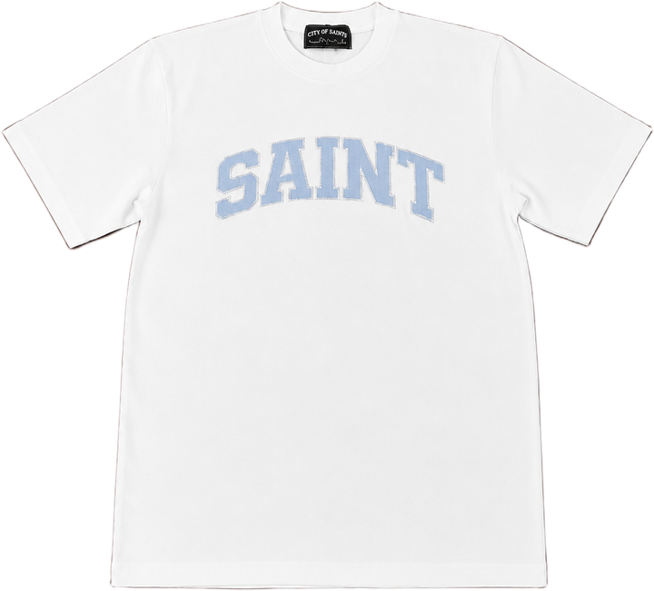 Saint Heavyweight Blue/White T-Shirt