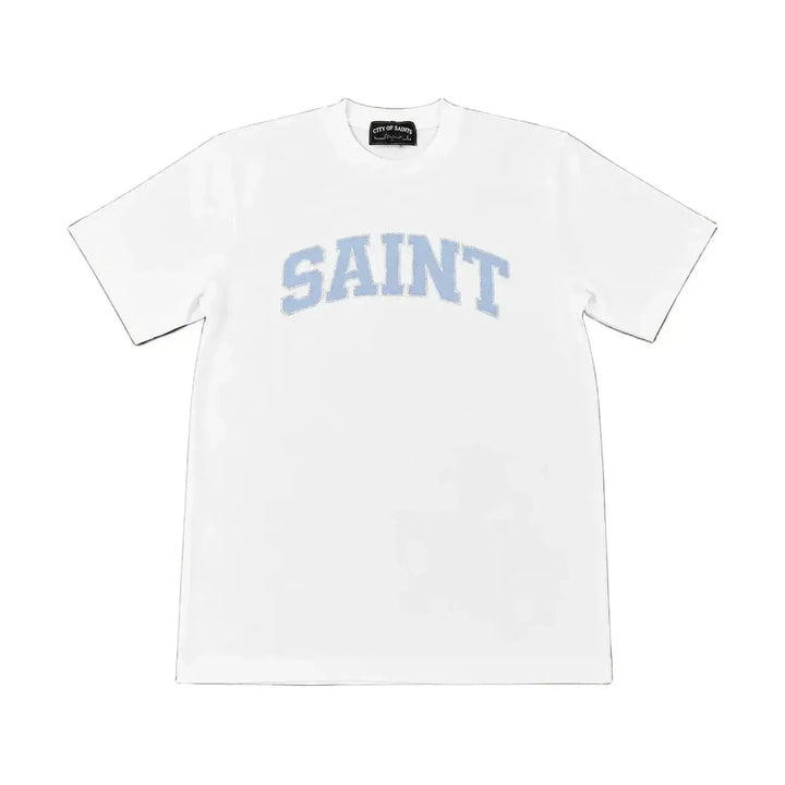 Saint Heavyweight Blue/White T-Shirt