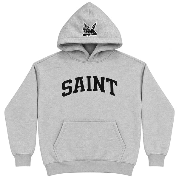 Saint Heavyweight Brushed Hoodie Silver League