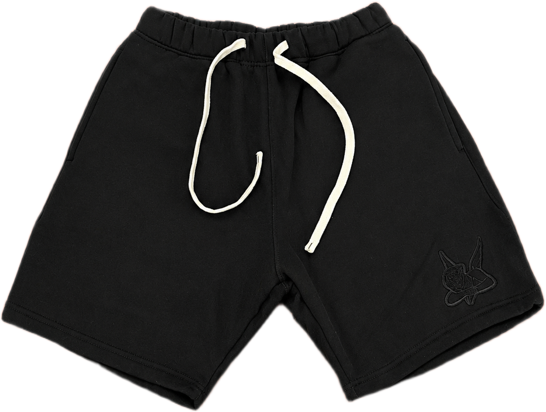 Saint Heavyweight Fleece Shorts Black/Black