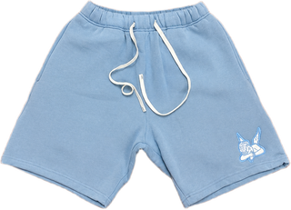 Saint Heavyweight Fleece Shorts White/Blue