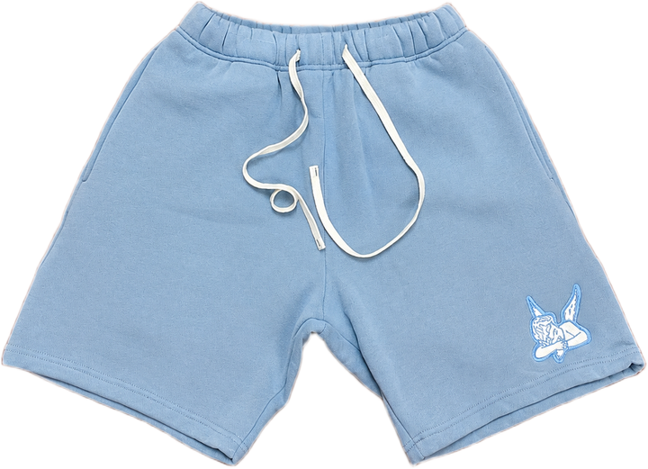 Saint Heavyweight Fleece Shorts White/Blue