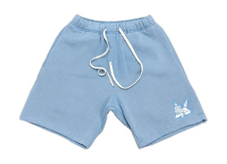 Saint Heavyweight Fleece Shorts White/Blue