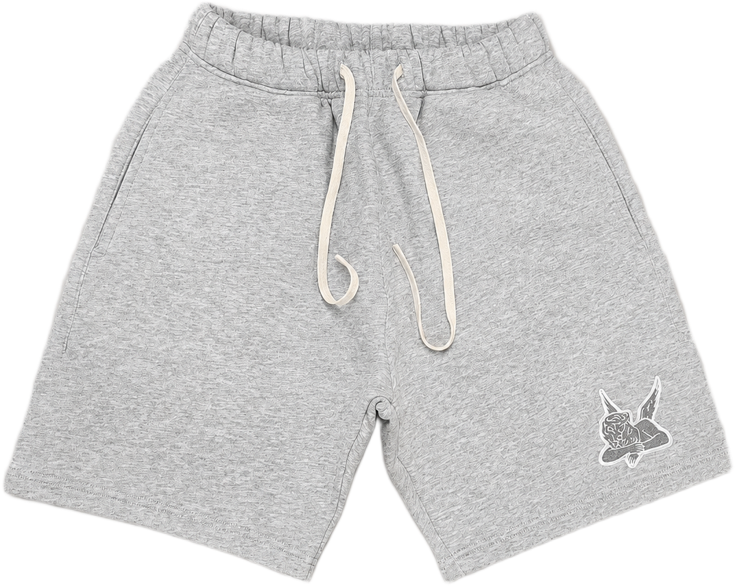 Saint Heavyweight Fleece Shorts White/Grey