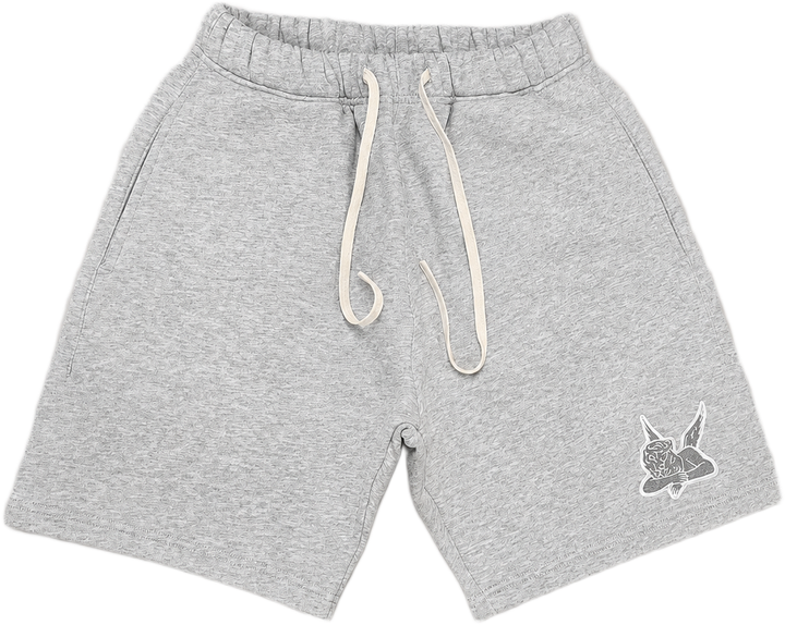 Saint Heavyweight Fleece Shorts White/Grey
