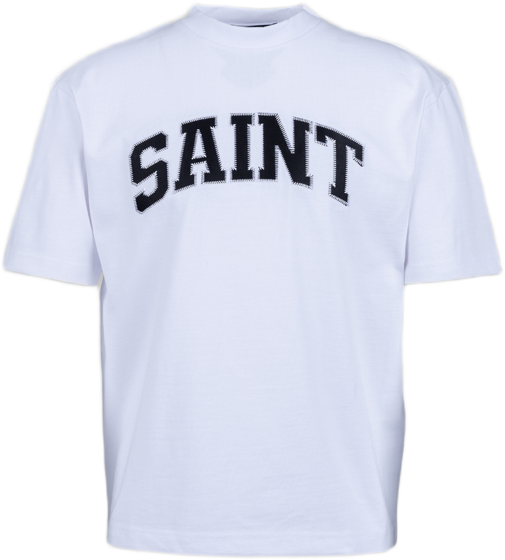 Saint Heavyweight Thick White/Black T-Shirt