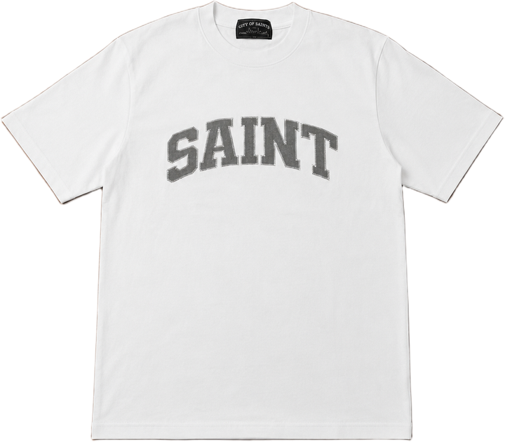 Saint Heavyweight White/Grey T-Shirt