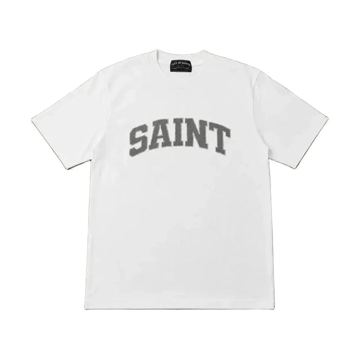 Saint Heavyweight White/Grey T-Shirt