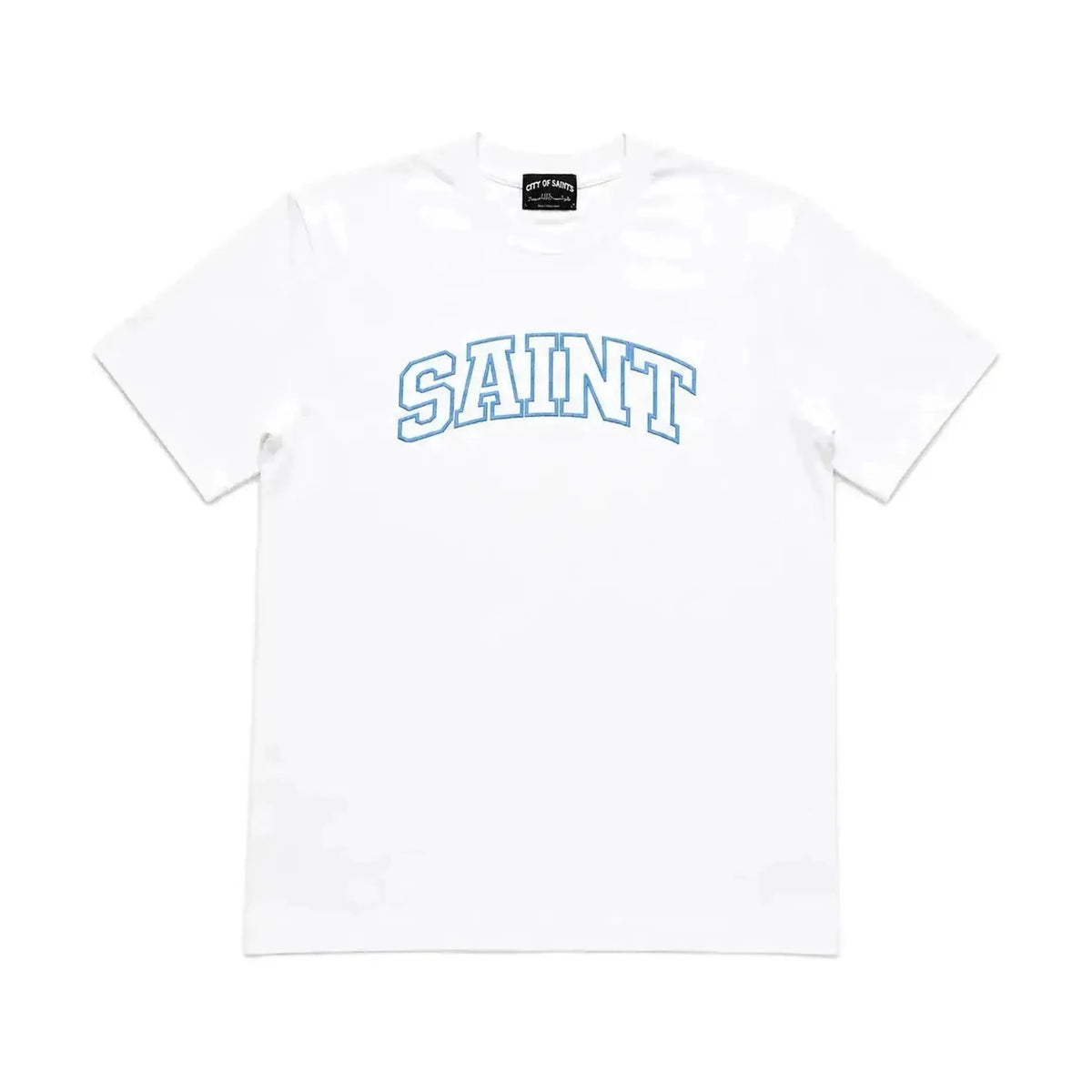 Saint Heavywheight White/Blue T-Shirt