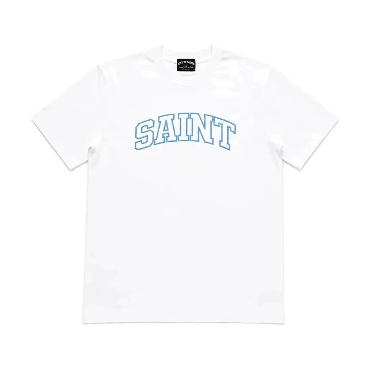 Saint Heavywheight White/Blue T-Shirt
