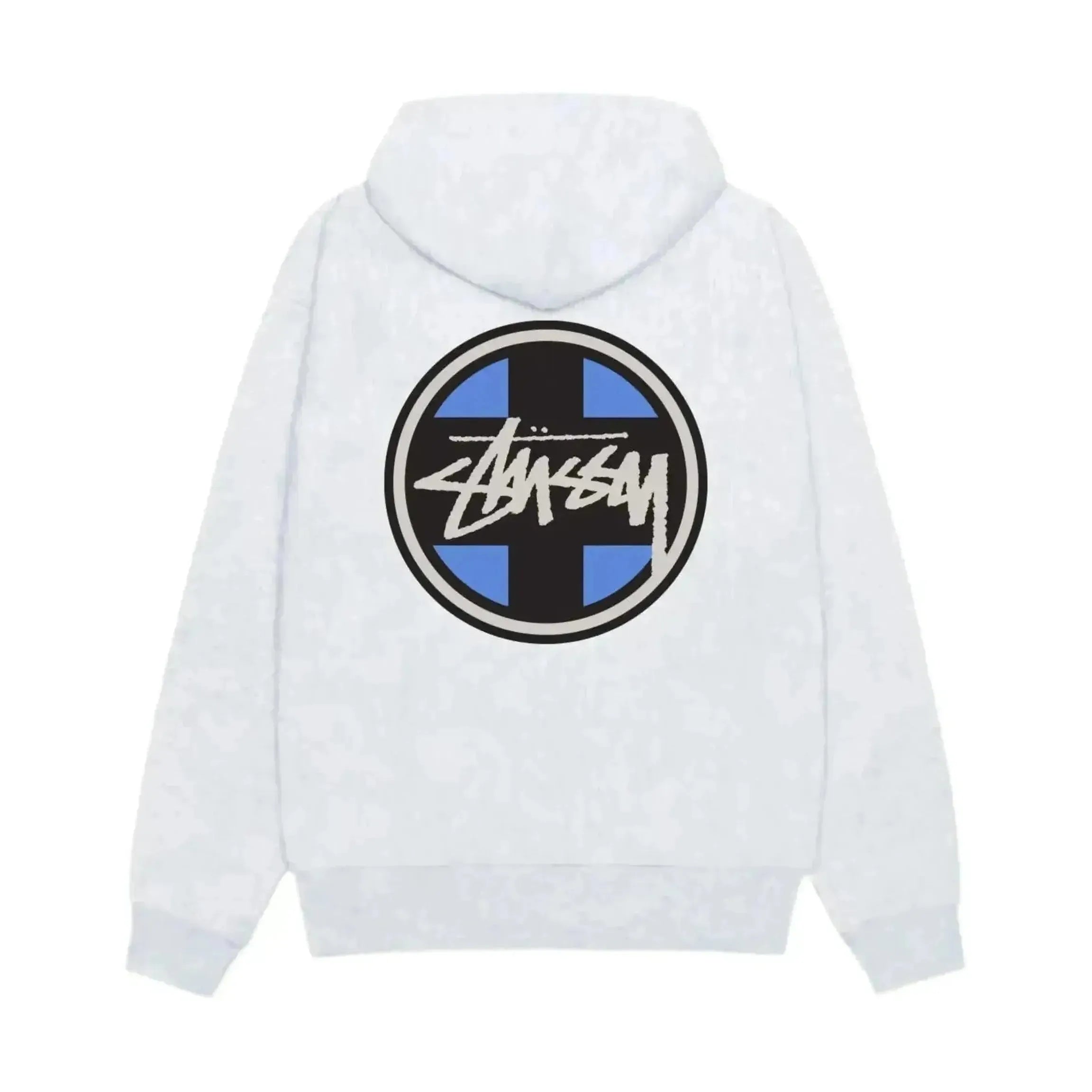 Stussy Cross Dot Hoodie Ash Heather
