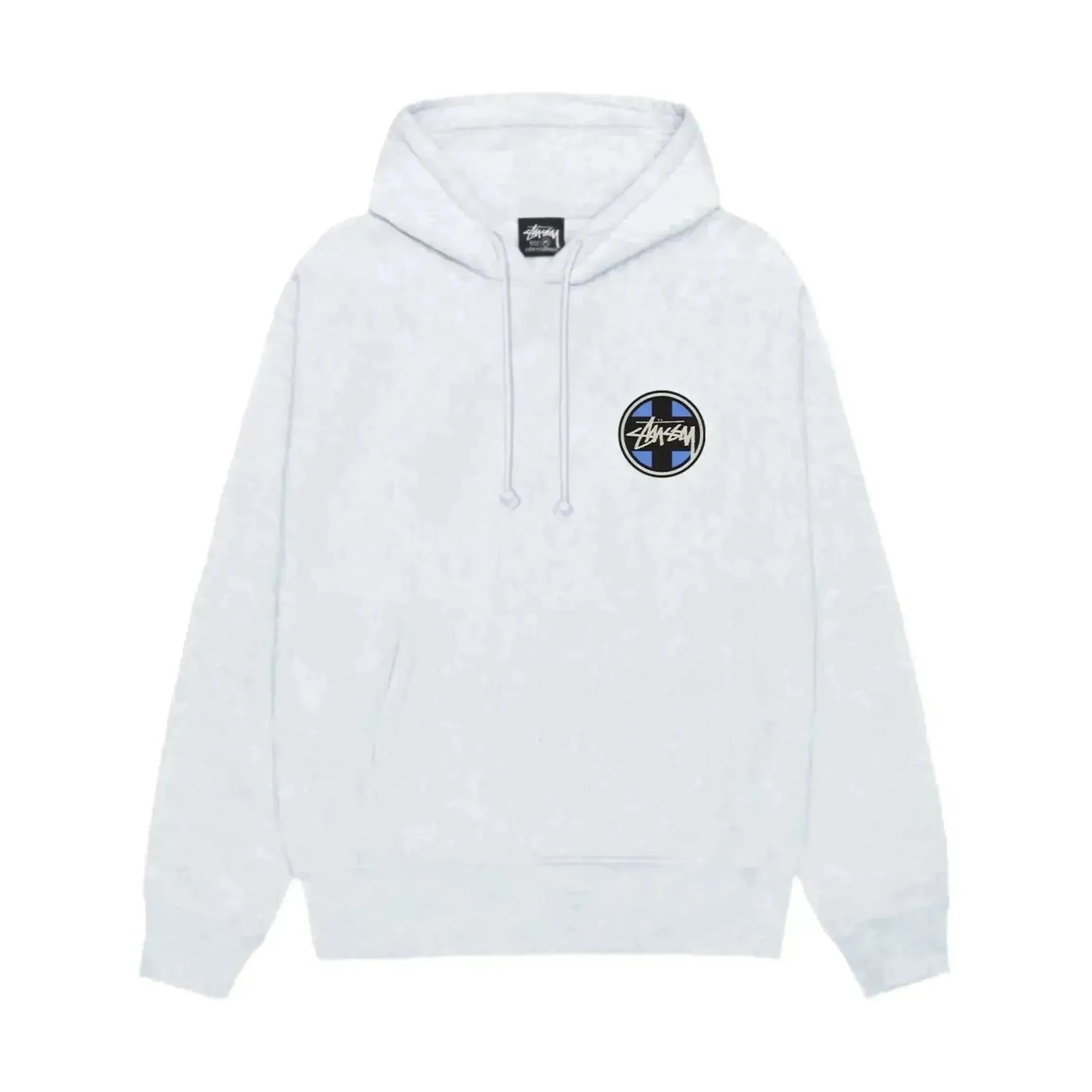Stussy Cross Dot Hoodie Ash Heather