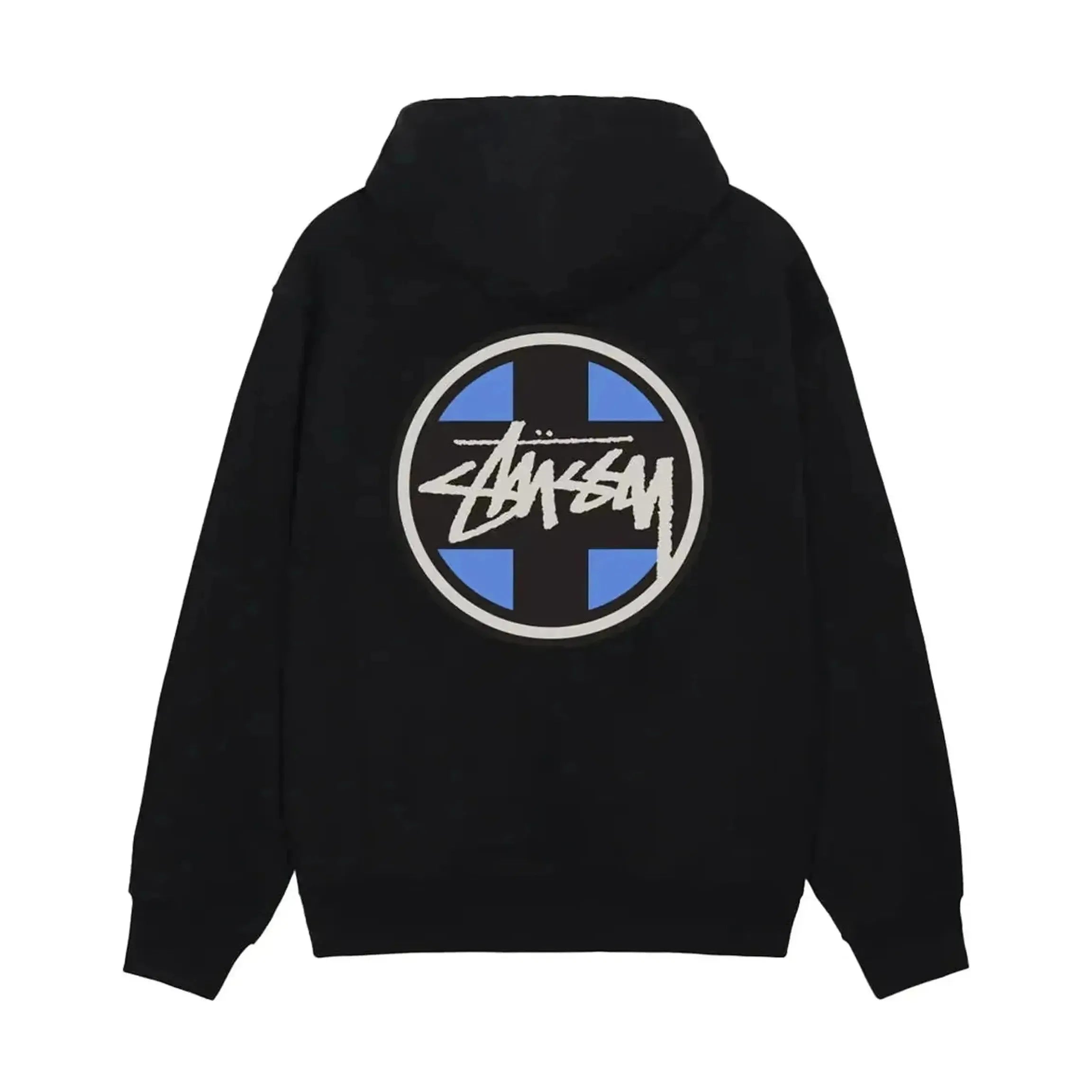 Stussy Cross Dot Hoodie Black