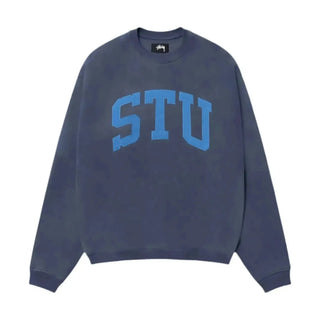 Stussy Stu Relaxed Crew Blue