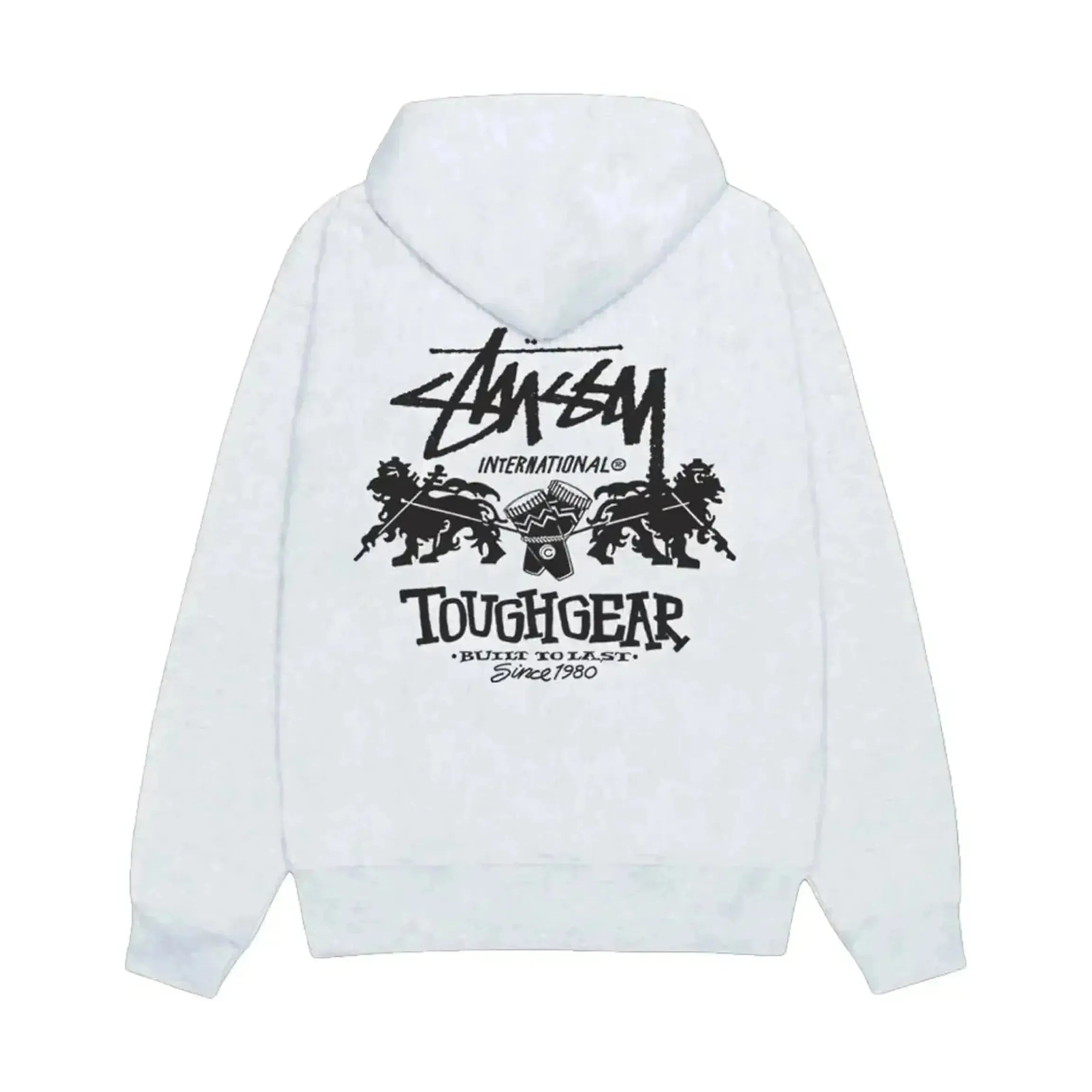 Stussy Tough Gear International Hoodie Ash Heather