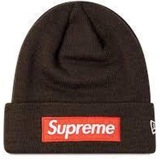 Supreme Brown New Era Box Logo Beanie