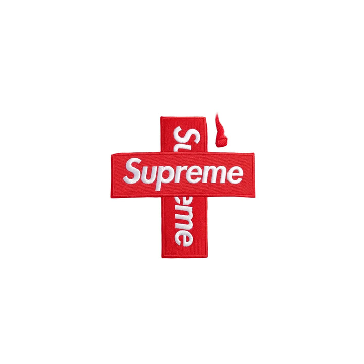 Supreme Cross Box Logo Hooded Sweatshirt Red