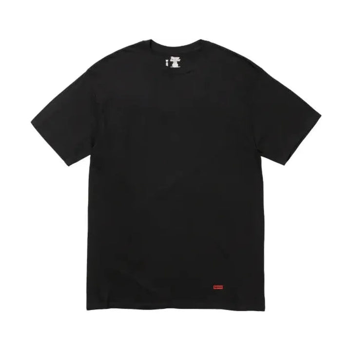 Supreme Hanes Tagless T-Shirts (Pack of 3) Black
