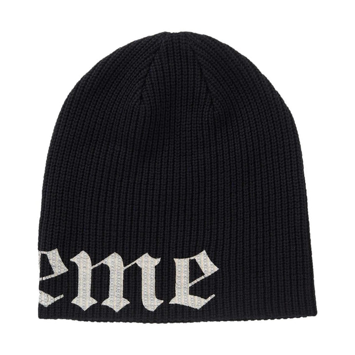 Supreme Old Beanie Printed Beanie Black