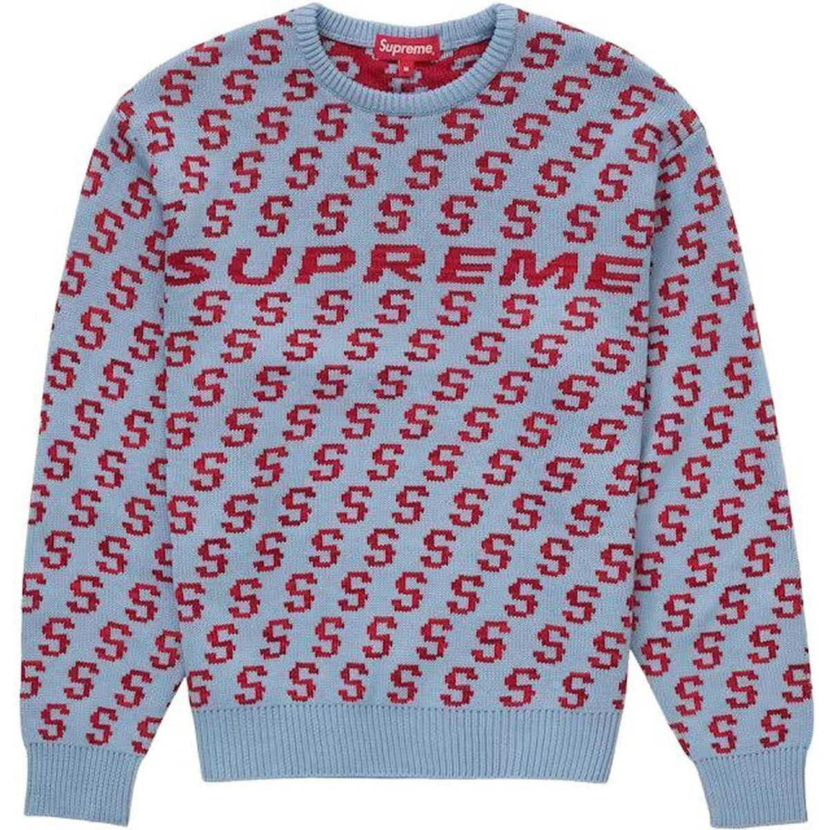 Supreme S Repeat Sweater Light Blue