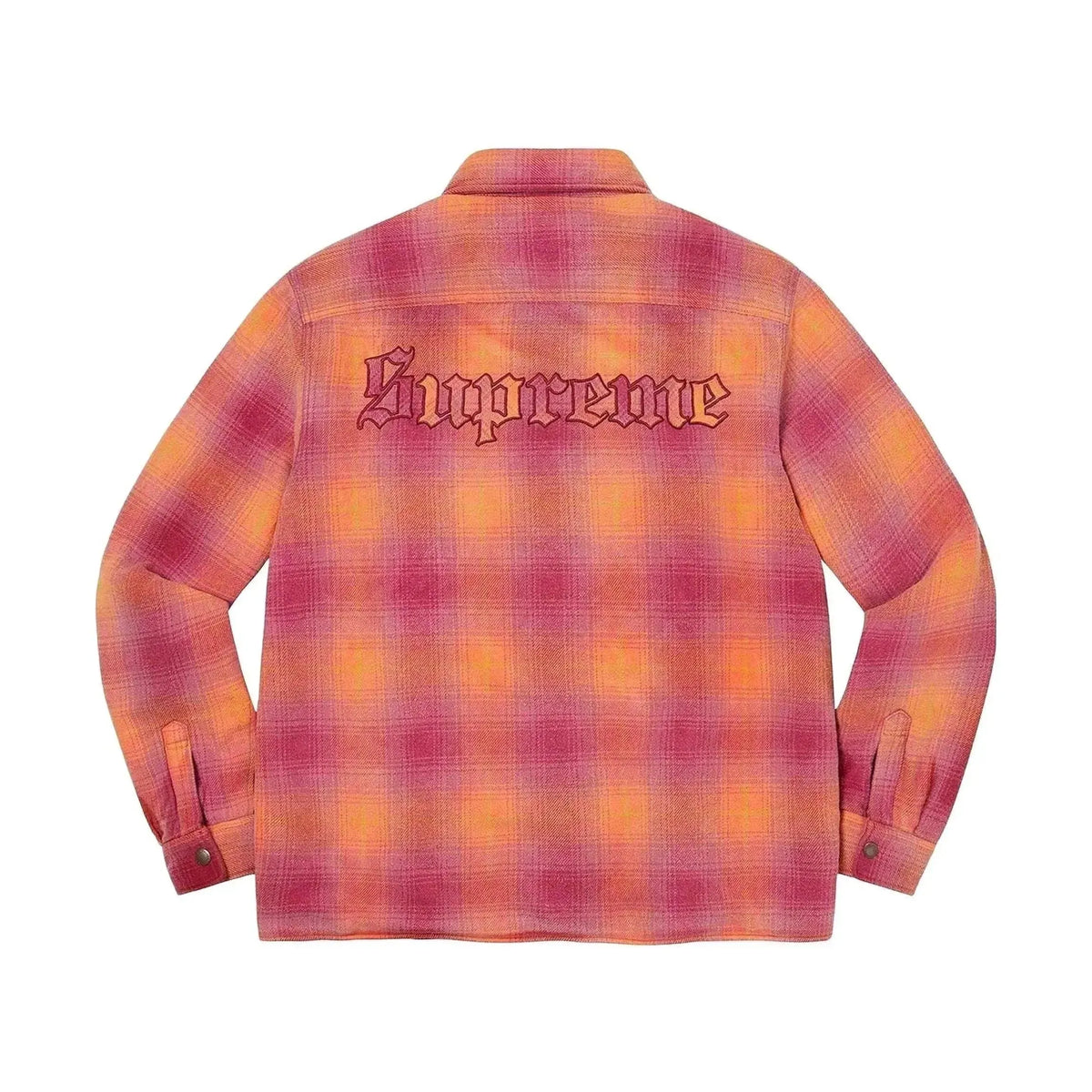 Supreme Shearling-Lined Flannel Shirt
