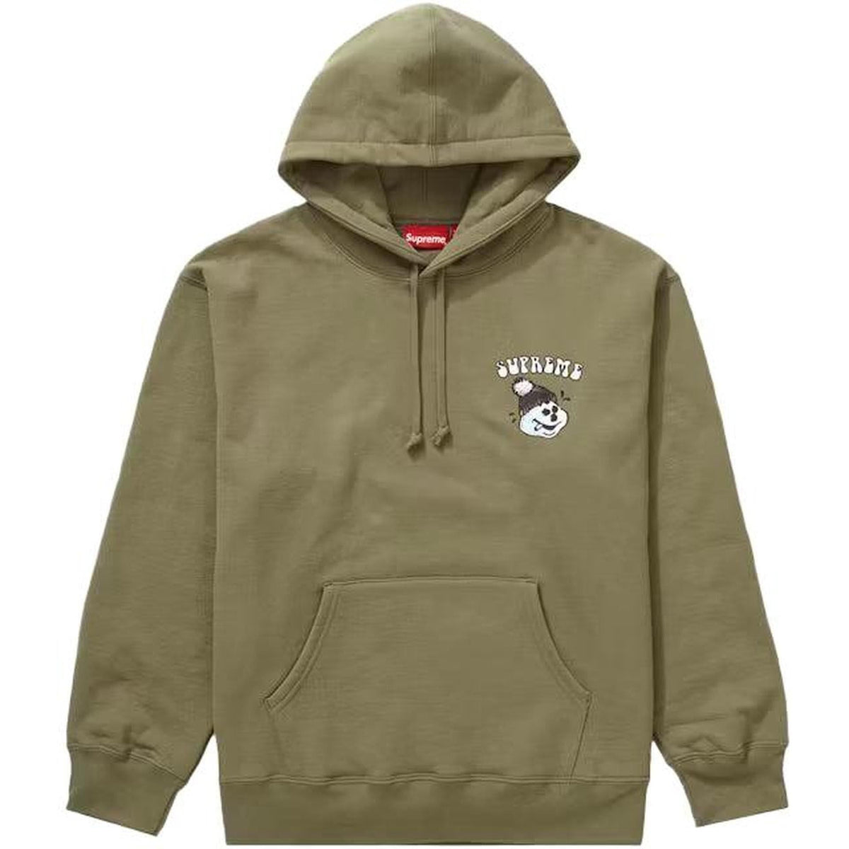 Supreme Snowman Hooded Sweatshirt Light Olive