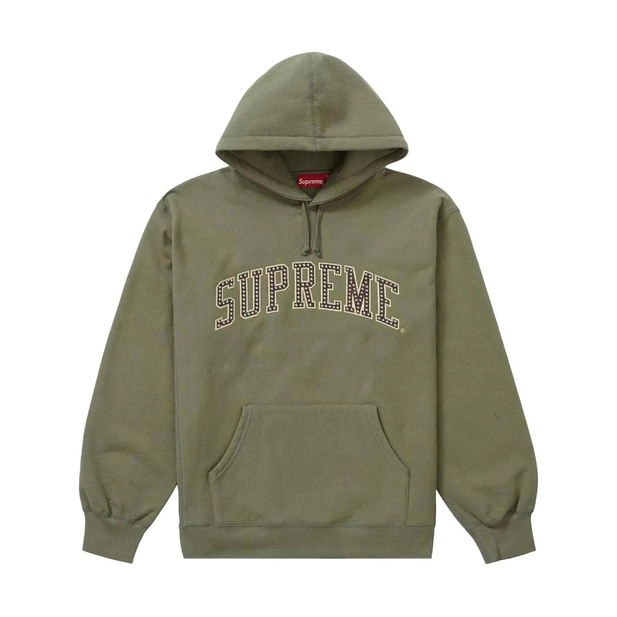 Supreme Stars Arc Hooded Sweatshirt in Light Olive