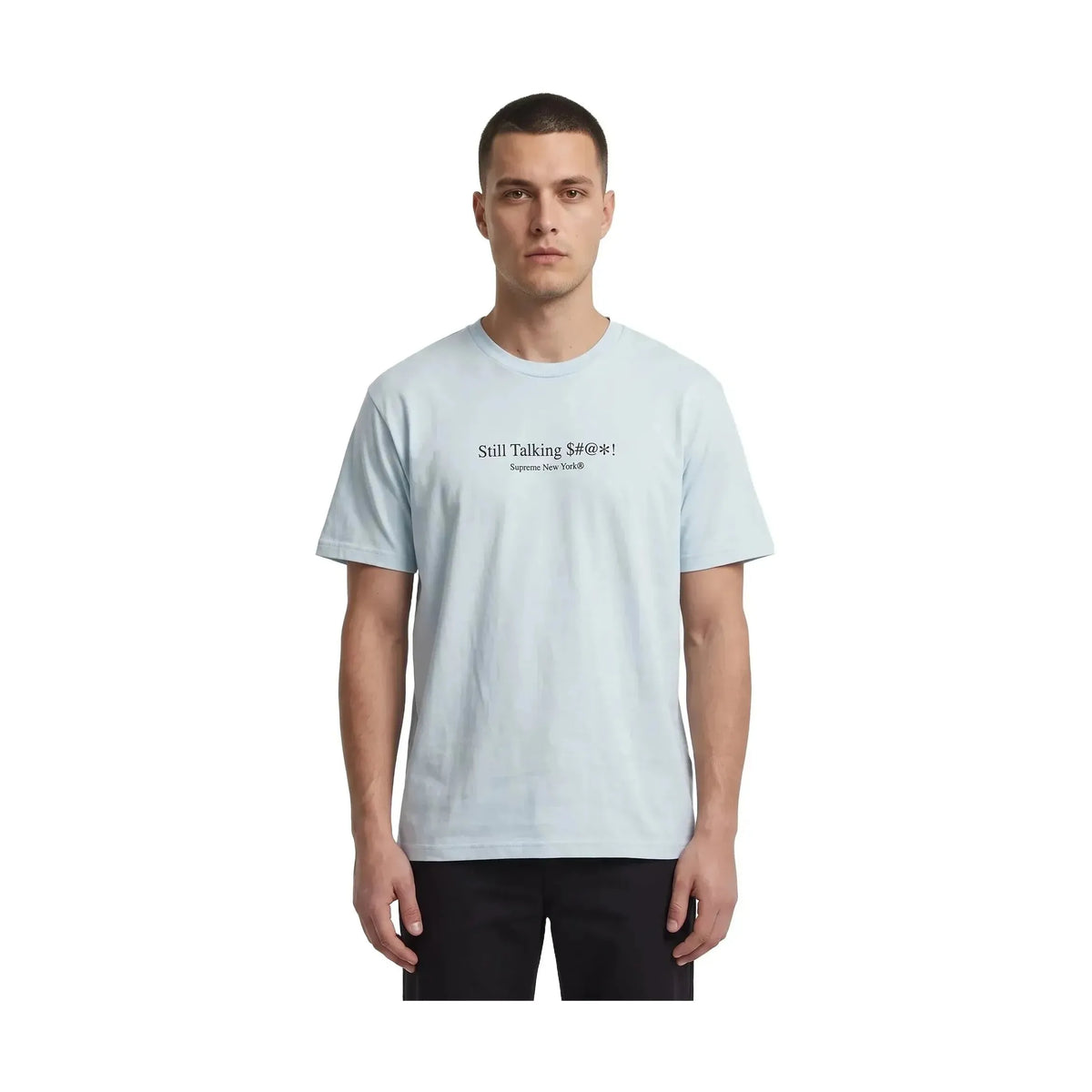 Supreme Still Talking Tee Pale Blue
