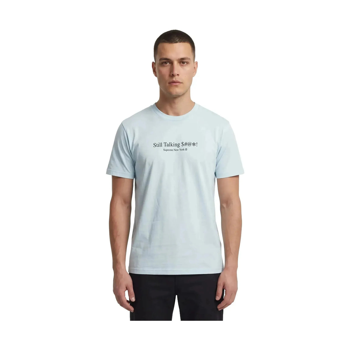 Supreme Still Talking Tee Pale Blue
