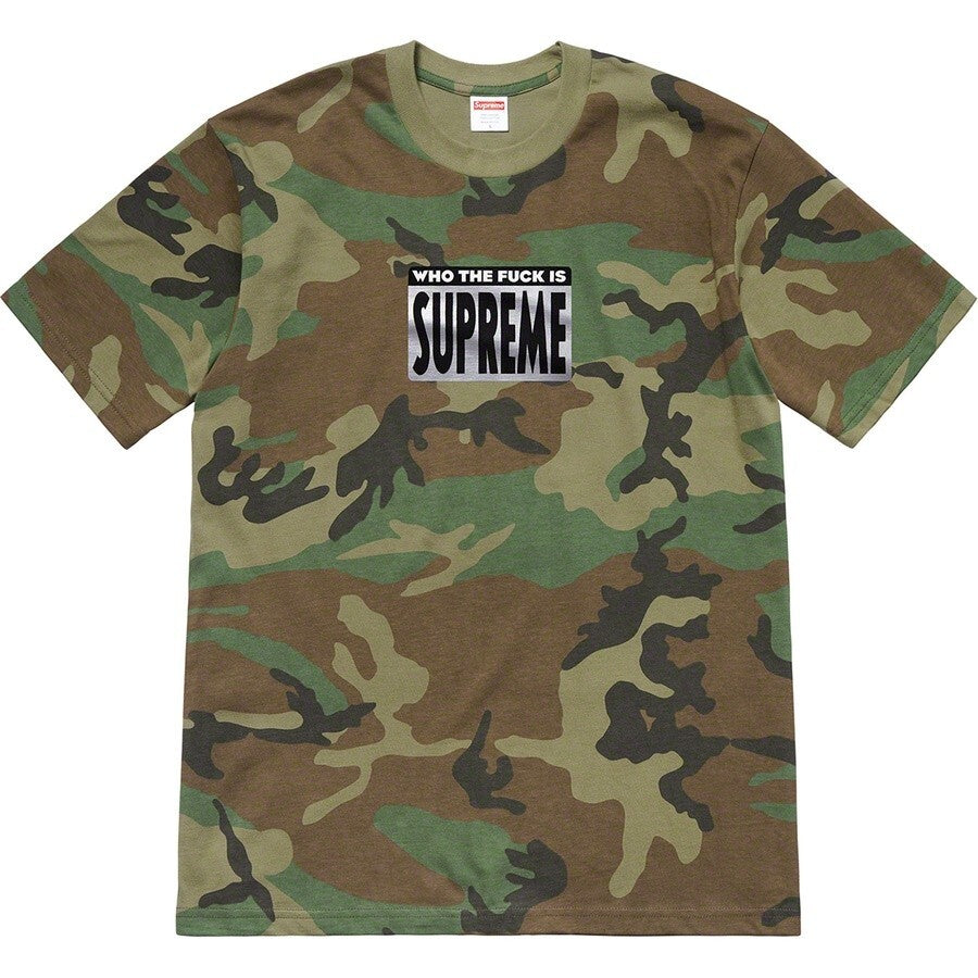 Supreme "Who the Fuck Is Supreme" Tee Camo