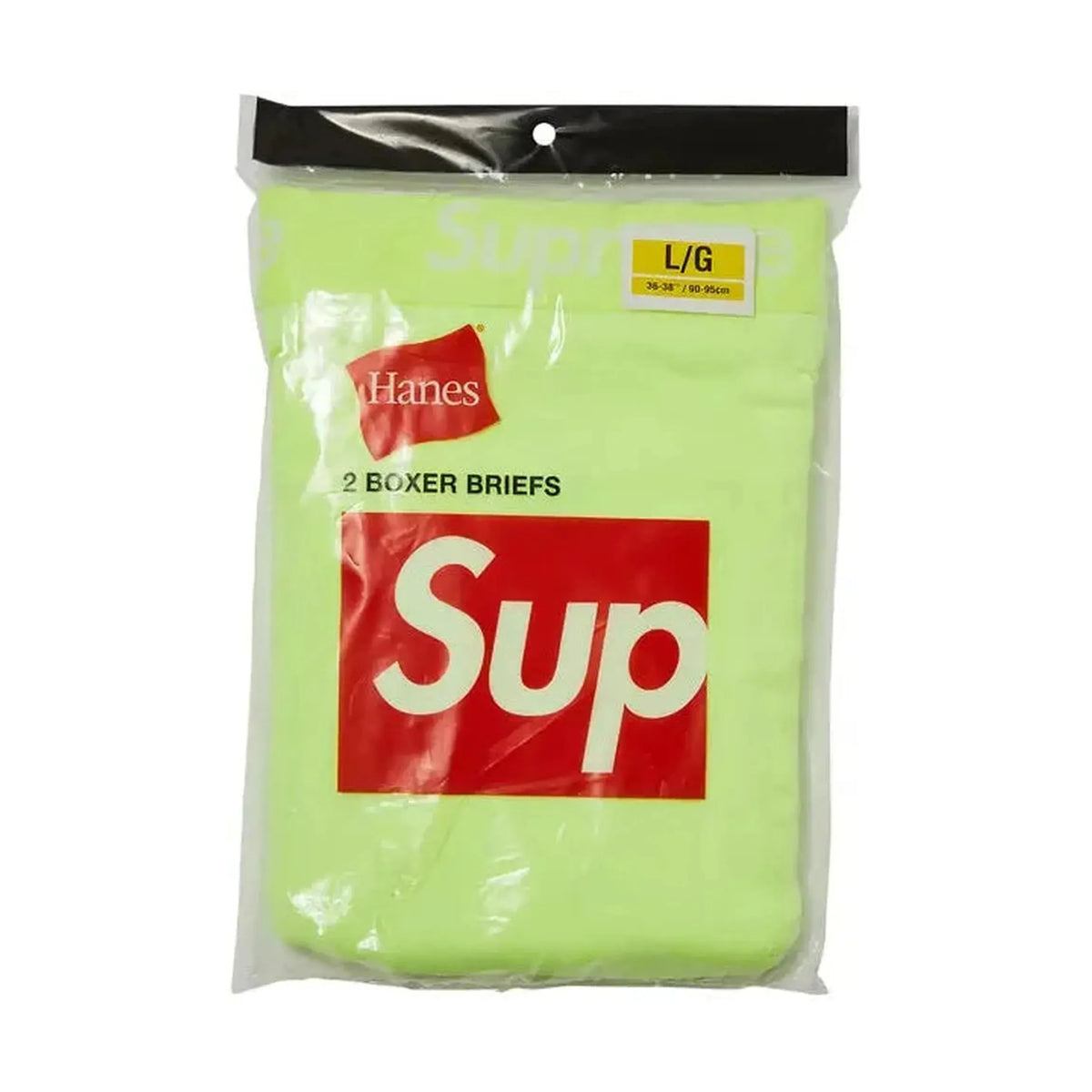 Supreme x Hanes Boxer Briefs (2 Pack) 'Fluorescent Yellow'