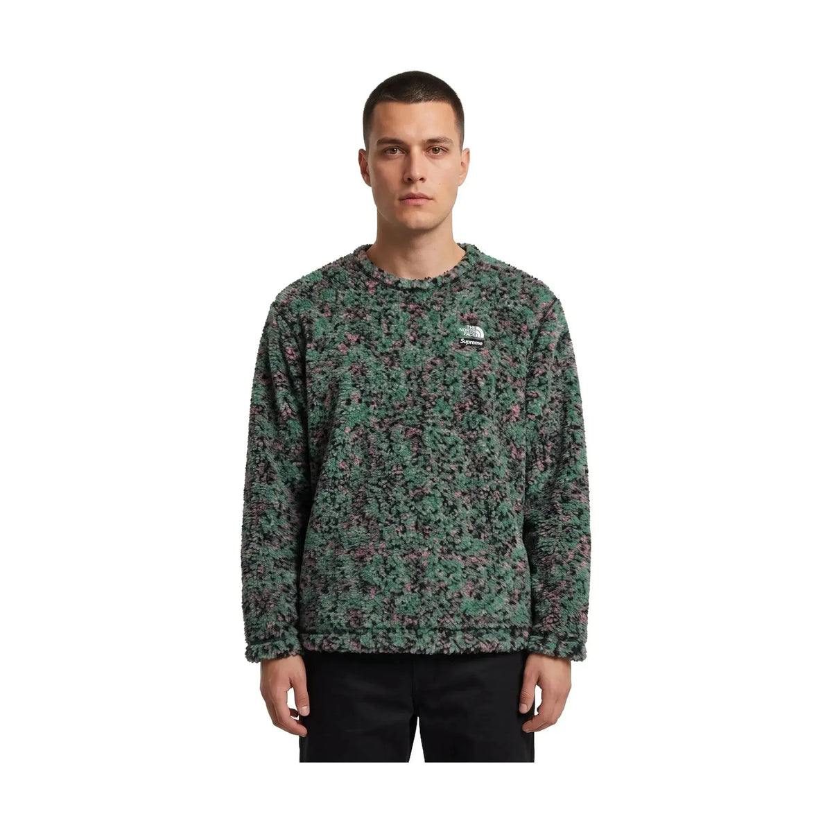 Supreme x The North Face High Pile Fleece Long-Sleeve Top 'Multicolor