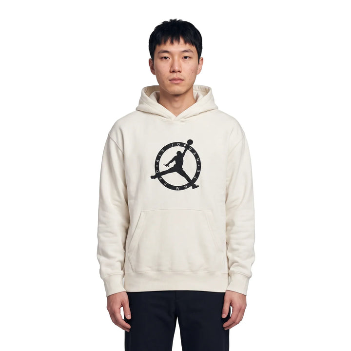 Air Jordan X Off White Logo Print White Hoodie
