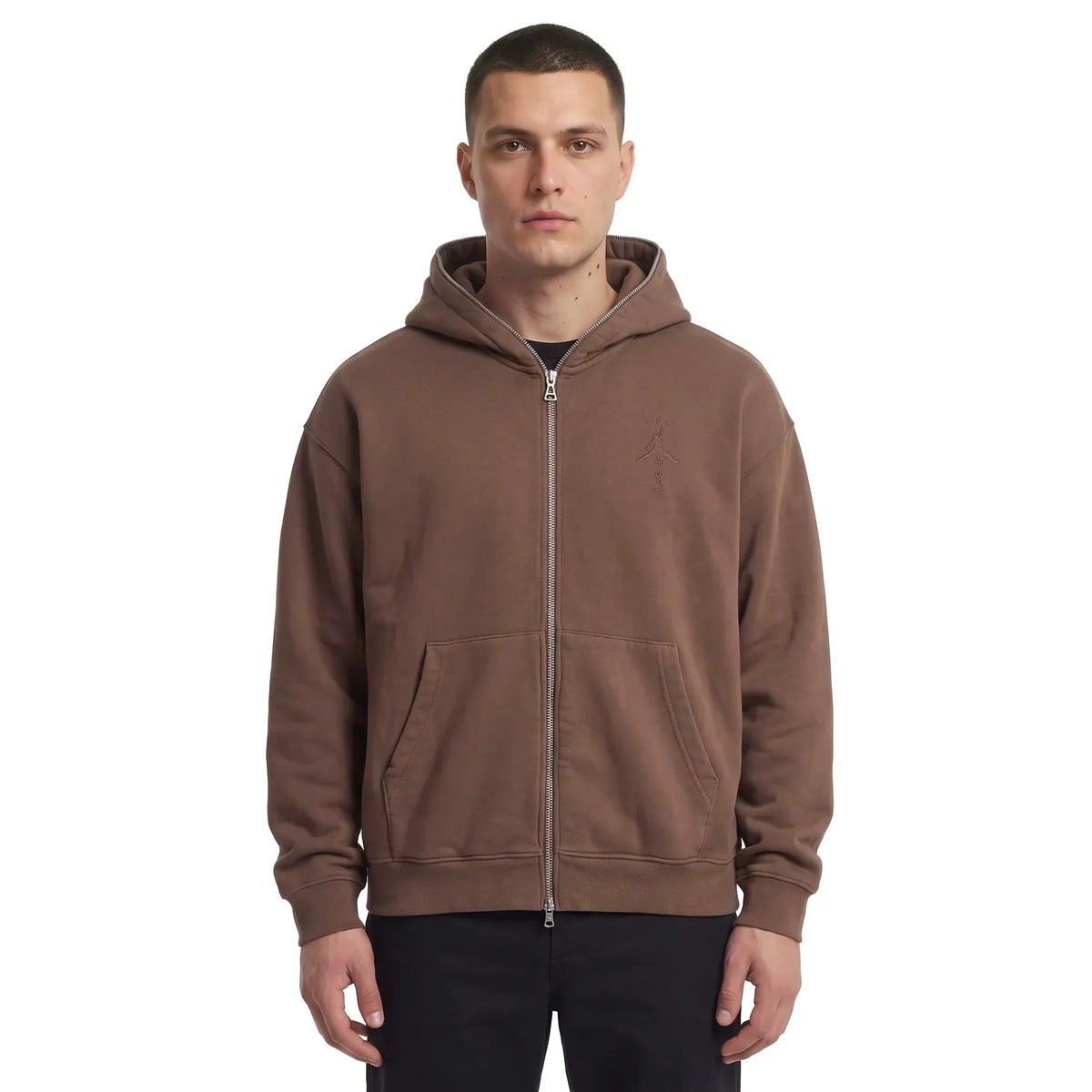 Air Jordan x Travis Scott Full-Zip Hoodie Brown