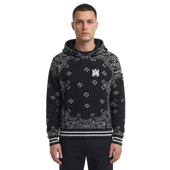 AMIRI Black Bandana B-Ball Hoodie