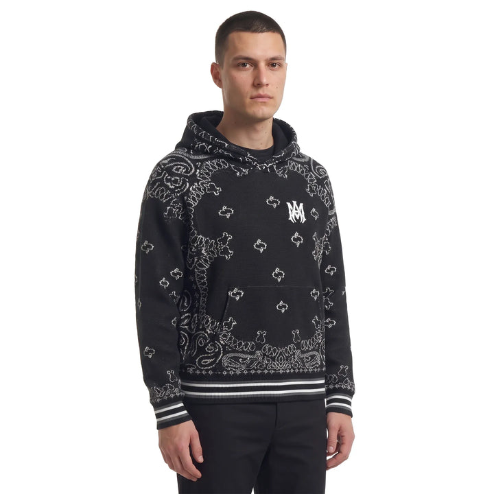 AMIRI Black Bandana B-Ball Hoodie