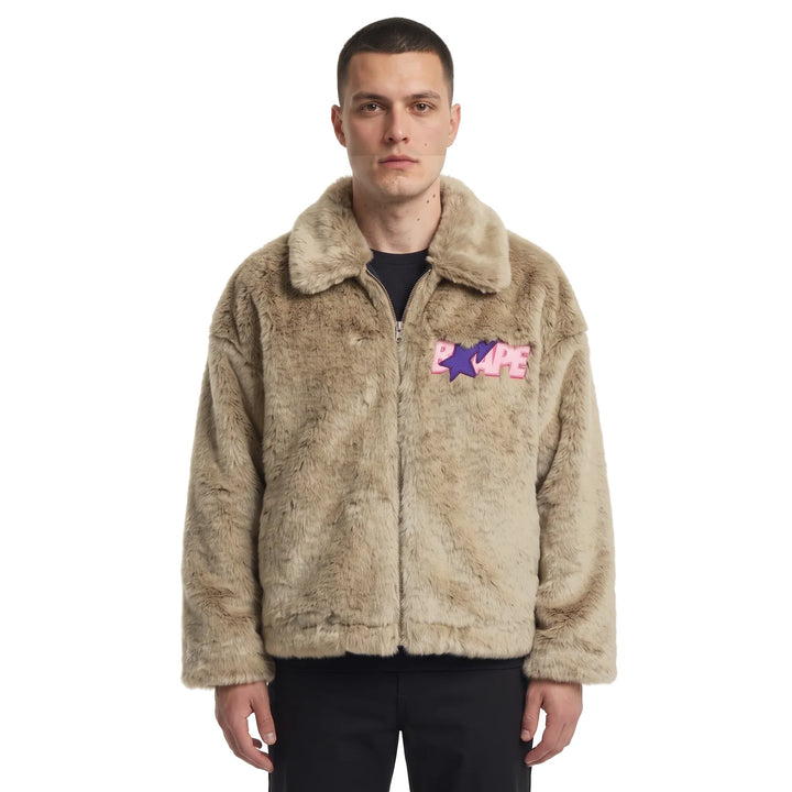 Bape x Don Toliver Faux Fur Jacket