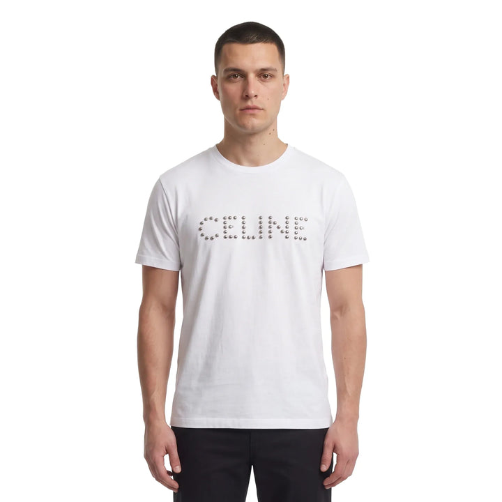 Celine Studded Logo White T-Shirt