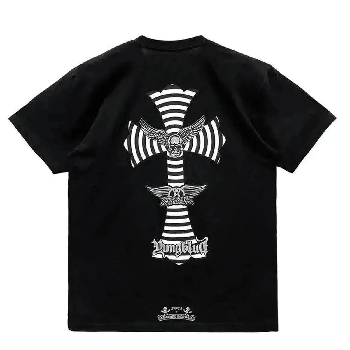 Chrome Hearts Foti X Youngblud X Aerosmith Black T-Shirt