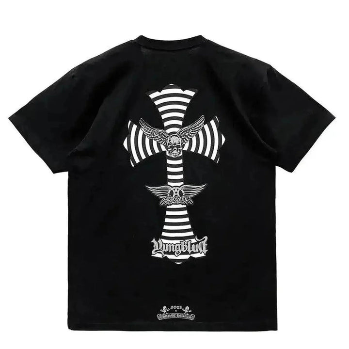 Chrome Hearts Foti X Youngblud X Aerosmith Black T-Shirt