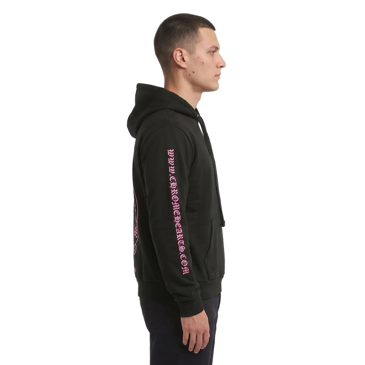 Chrome Hearts Online Exclusive Horse Shoe Hoodie Black/Pink