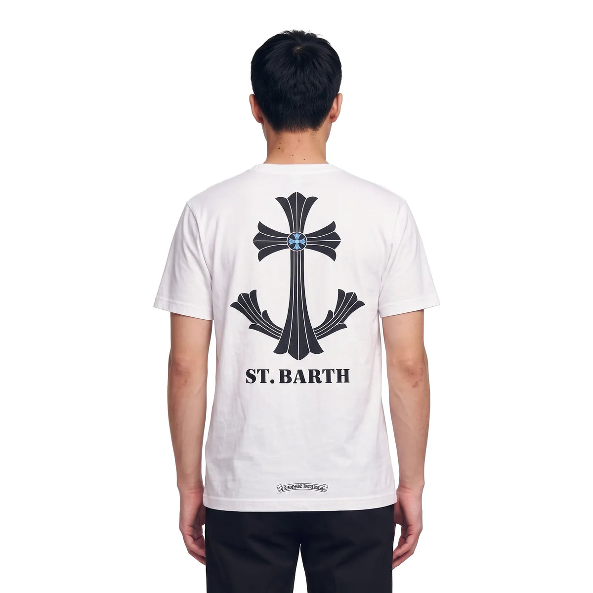 Chrome Hearts St Barth Exclusive Anchor Cross T-Shirt White