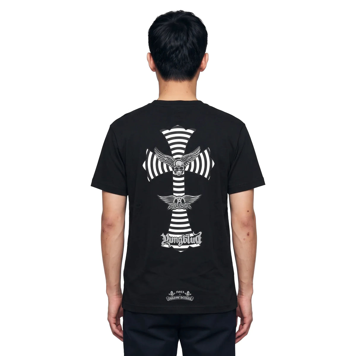 Chrome Hearts Foti X Youngblud X Aerosmith Black T-Shirt