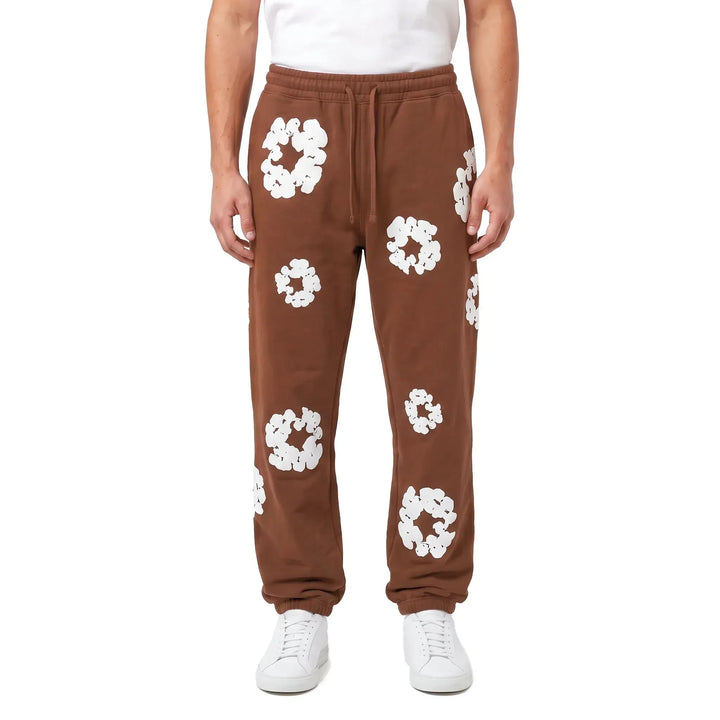 Denim Tears Cotton Wreath Sweatpants Brown