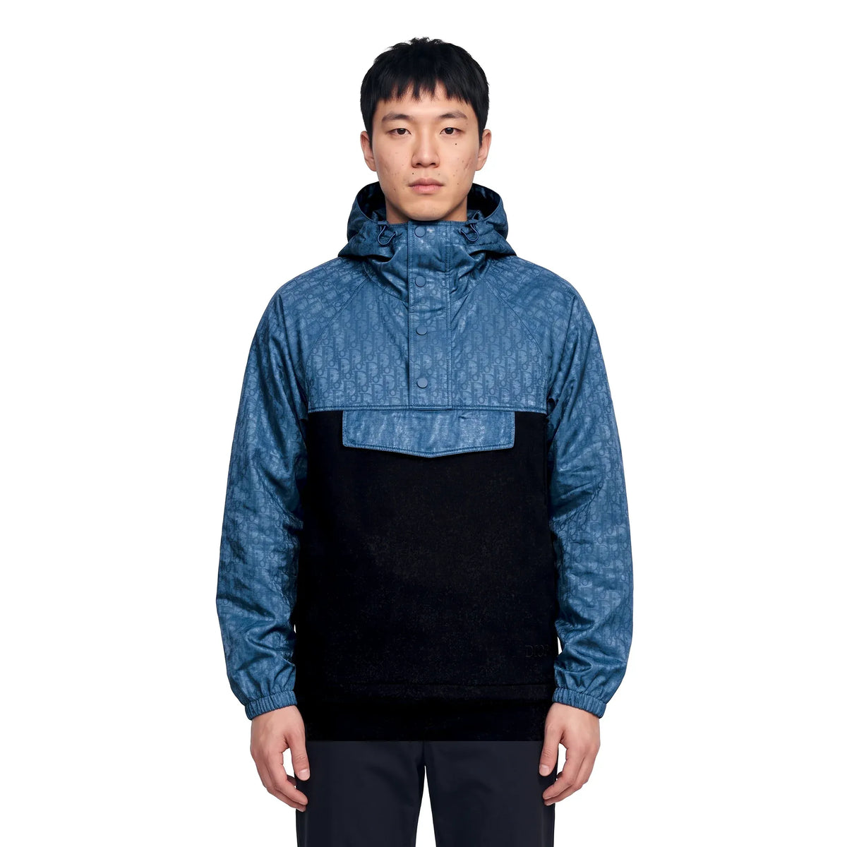 Dior Oblique Print Pullover Anorak Jacket