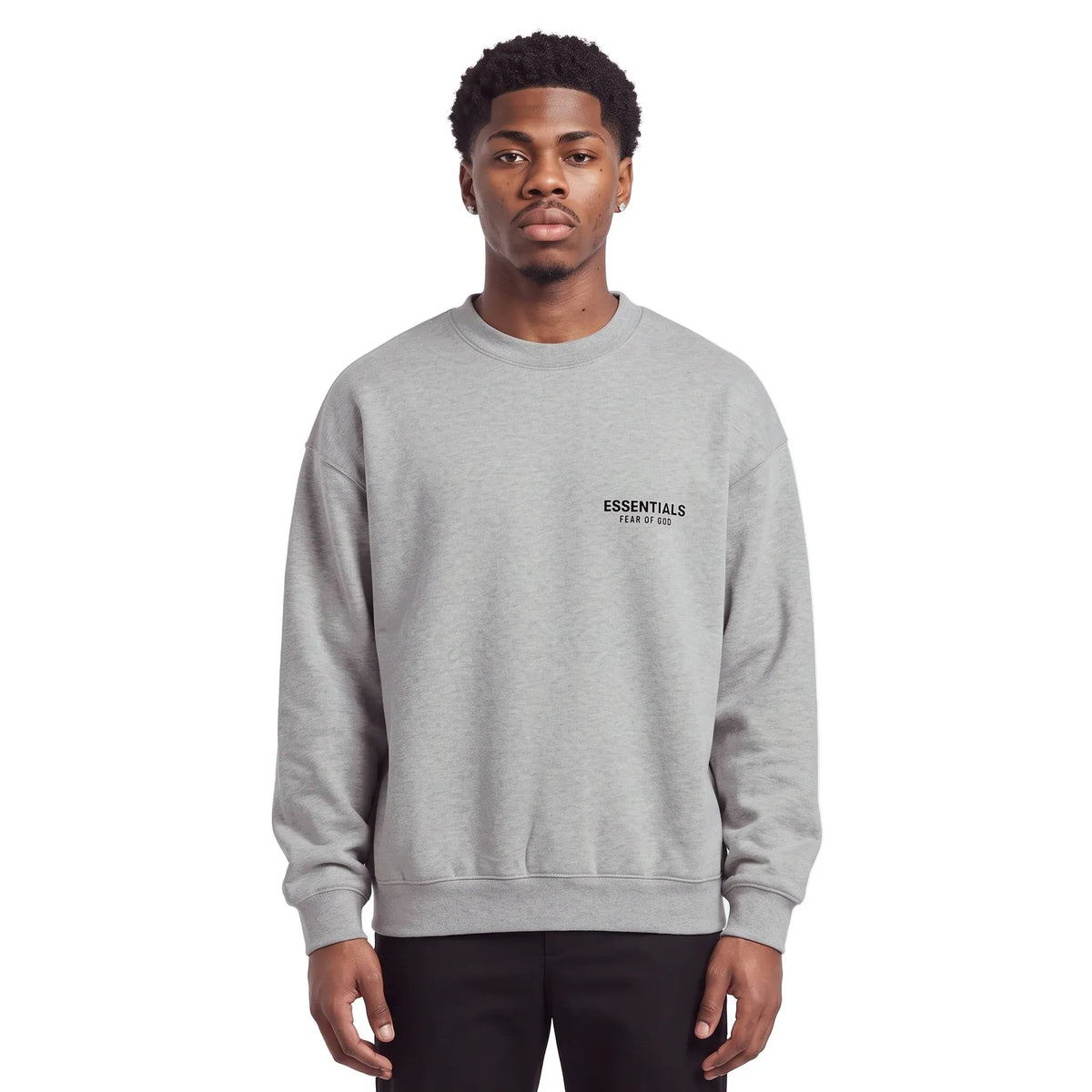 Fear of God Essentials Fleece Crewneck Light Heather Gray
